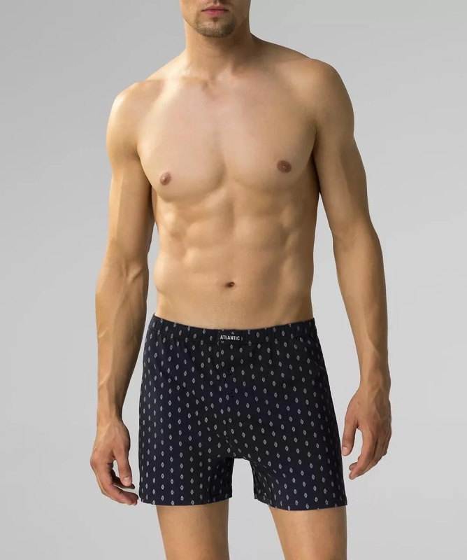 Boxerky Atlantic 2MBX-057 A'2 S-2XL tmavě modrošedá M