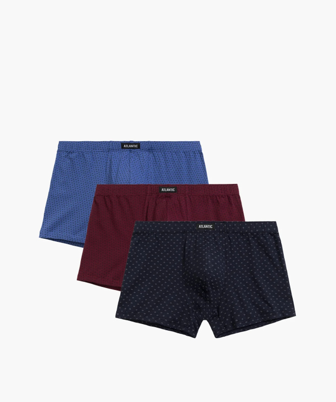 Pánské boxerky ATLANTIC 3Pack - vícebarevné Velikost: L