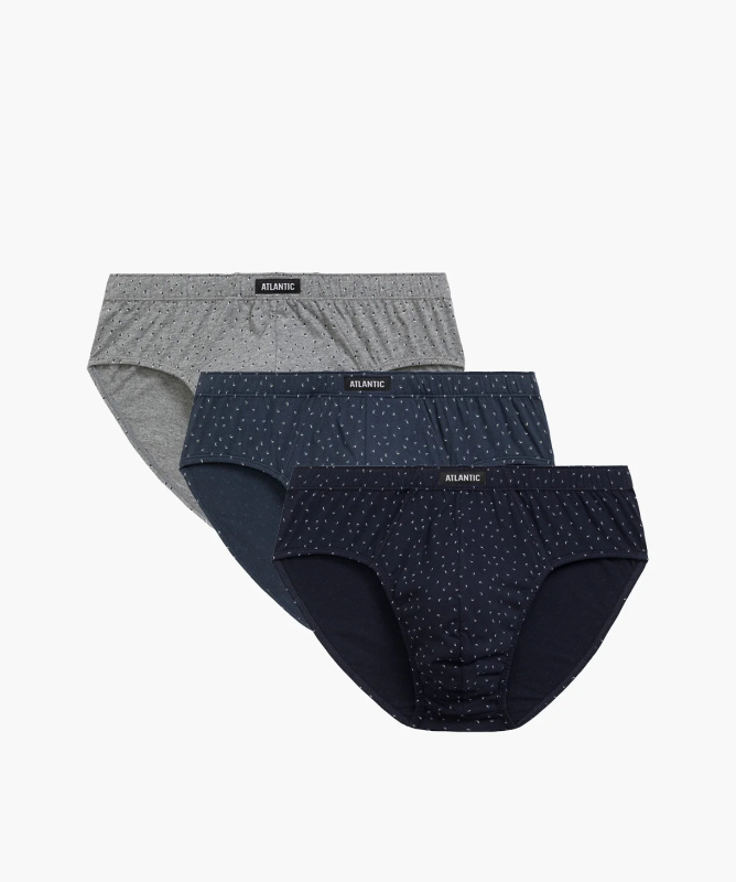 Pánské klasické slipy ATLANTIC 3Pack - vícebarevné Velikost: L