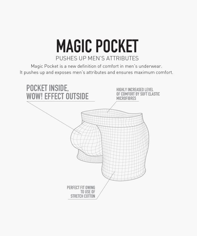 Bokserki męskie Magic Pocket, S