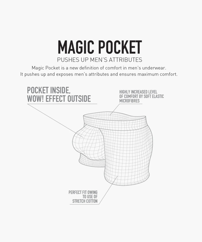 Bokserki męskie Magic Pocket, XXL
