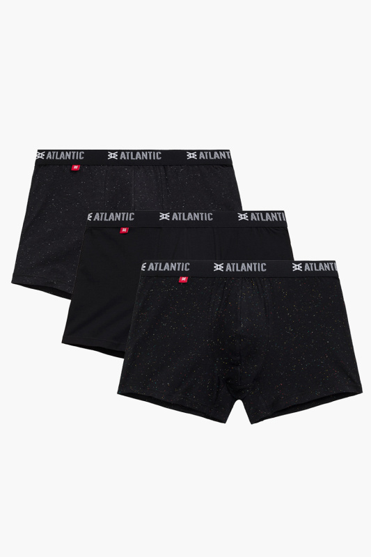 Boxerky Atlantic 3MH-053 3 pcs Barva: Černá, Velikost: S