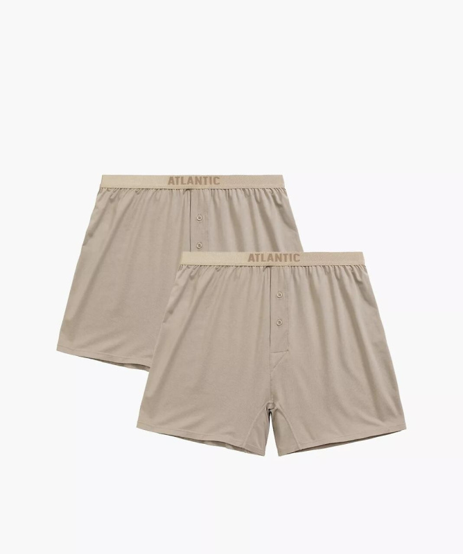 Boxerky Atlantic 2BMB-005 A'2 S-2XL béžová L