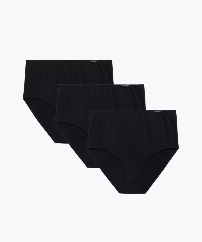 Kalhotky Atlantic 3BLP-585 A'3 M-2XL černá XL