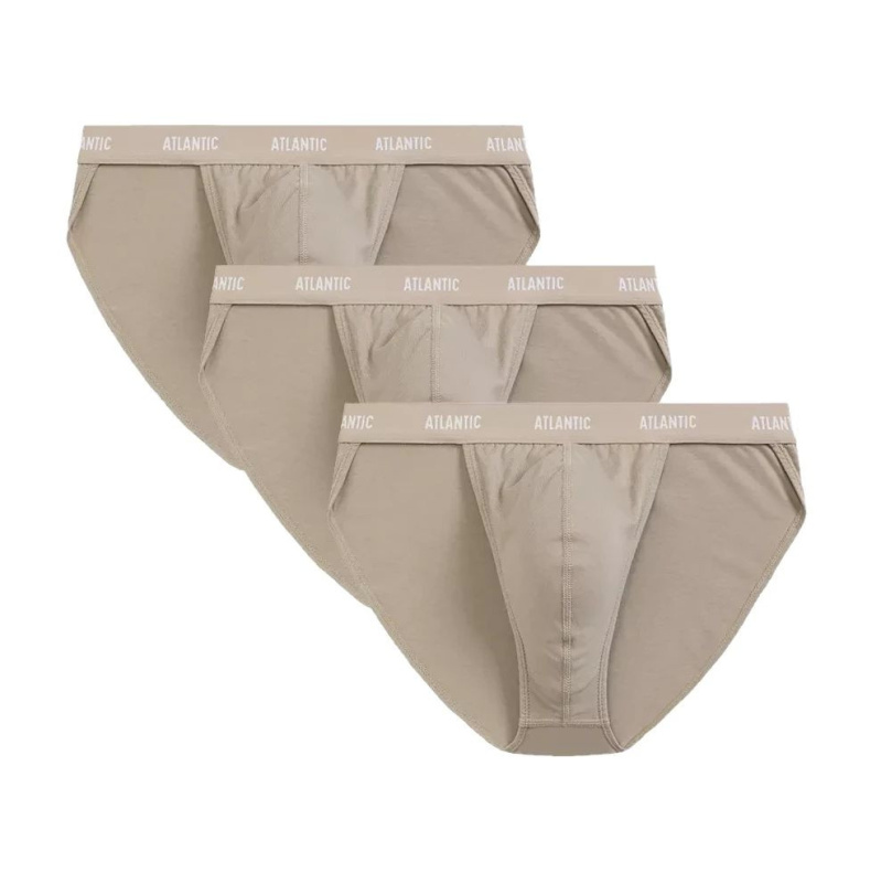 Pánská tanga 3 pack 1582 beige - Atlantic béžová S