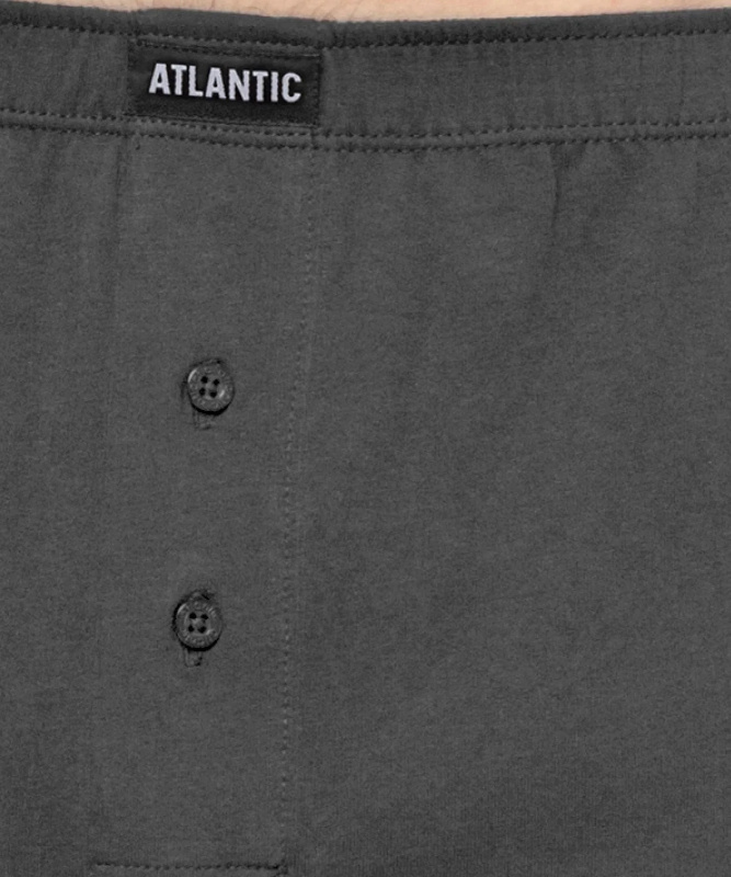 Pánské boxerky Atlantic 2BMB-003 A'2 černošedá melanž XL