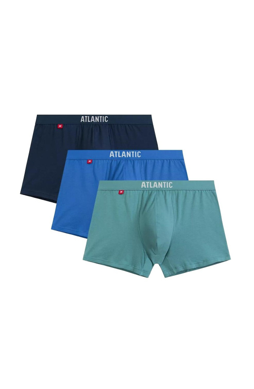 Boxerky Atlantic 3MH-011 A'3 S-2XL blue-indigo XL