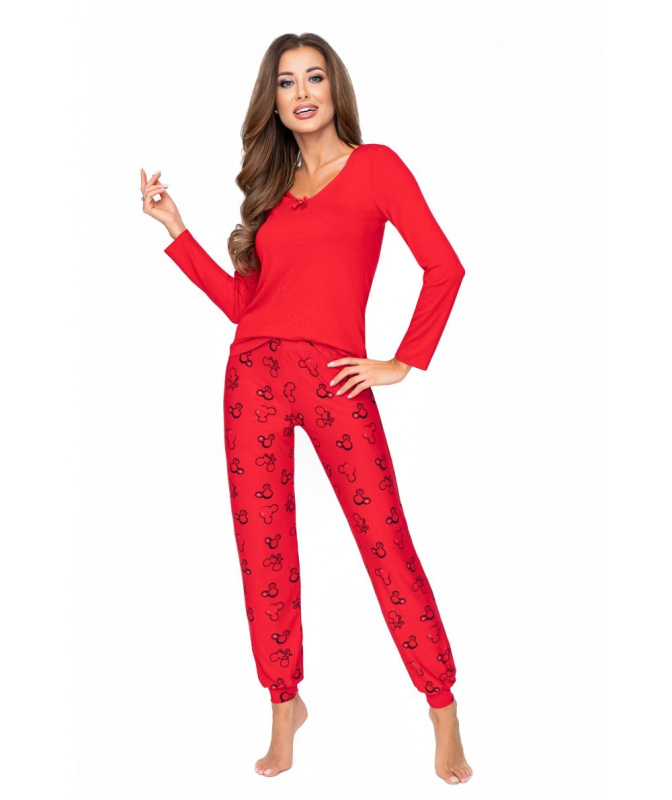 Dámské pyžamo Donna Mika Red Barva: Červená, Velikost: 2XL