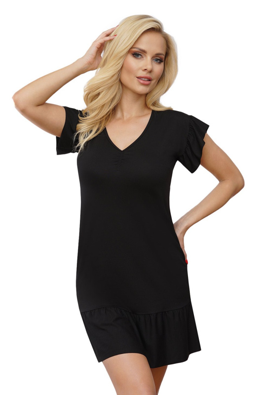 Dámská košilka Tiss 105 Black Barva: Černá, Velikost: S