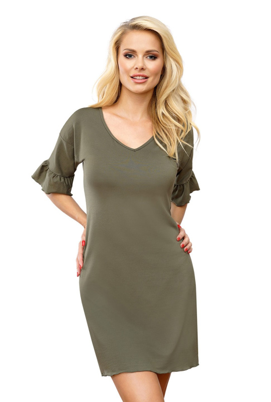 Dámská košilka Tiss 108 Khaki Barva: Zelená, Velikost: S