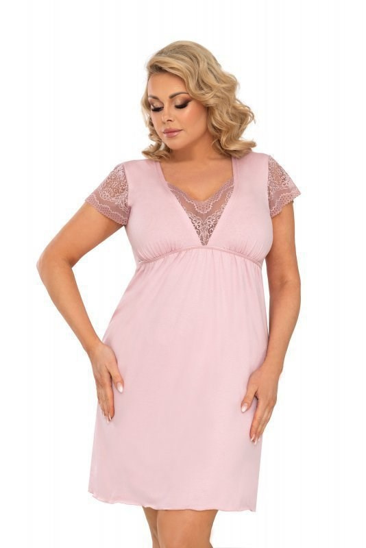 Noční košilka Donna Celine Plus Barva: Růžová, Velikost: 3XL
