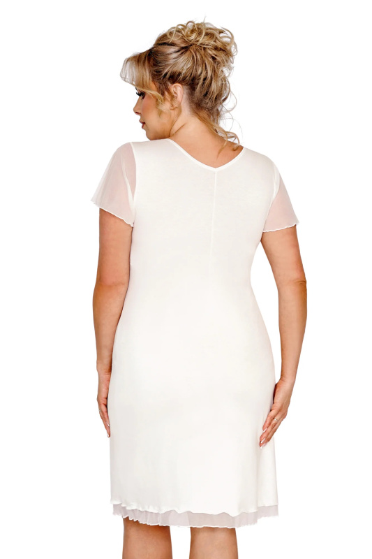Noční košilka Donna Ivana plus ecru Barva: Smetanová, Velikost: 3XL