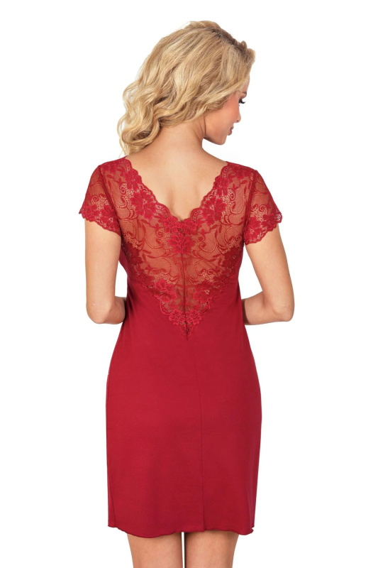 Dámská košilka Donna Ismena - bordo Barva: Červená, Velikost: 2XL