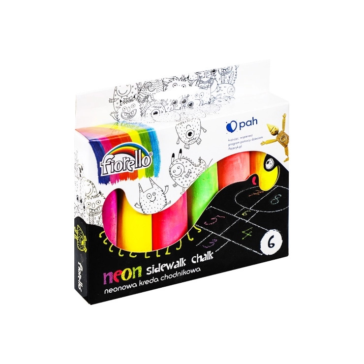 Neonové křídy pro děti – sada 6 kusů