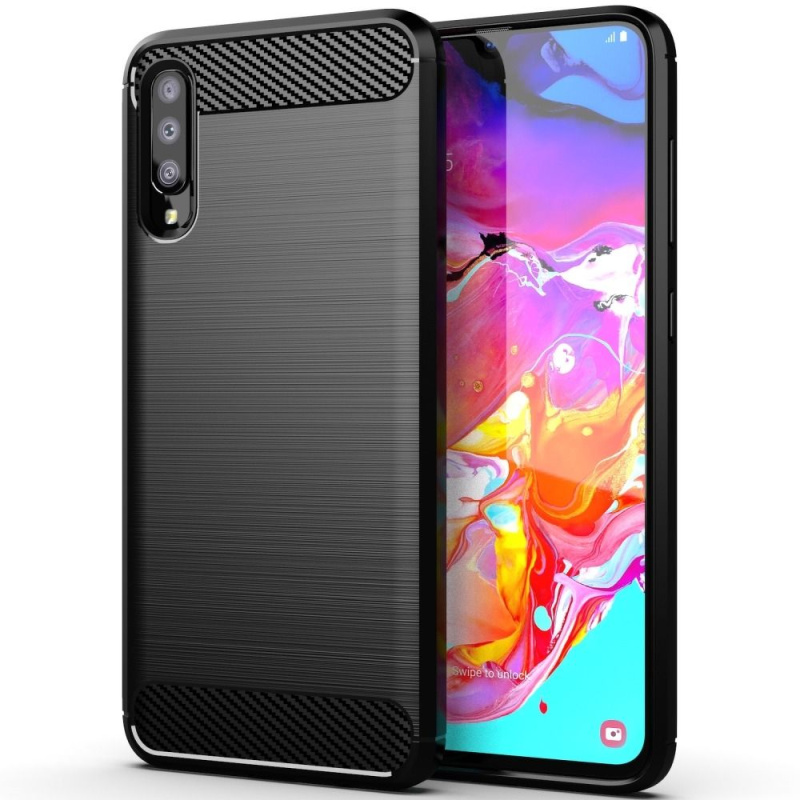 OEM Pouzdro Forcell Carbon SAMSUNG Galaxy A70 / A70s černé