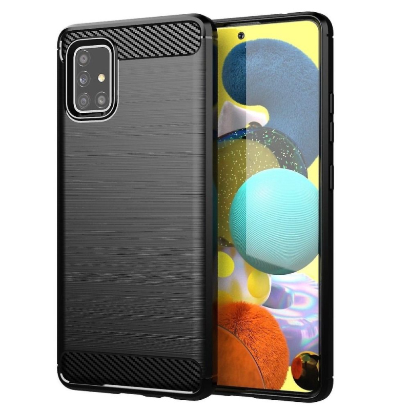 OEM Pouzdro Forcell Carbon SAMSUNG Galaxy A51 černé