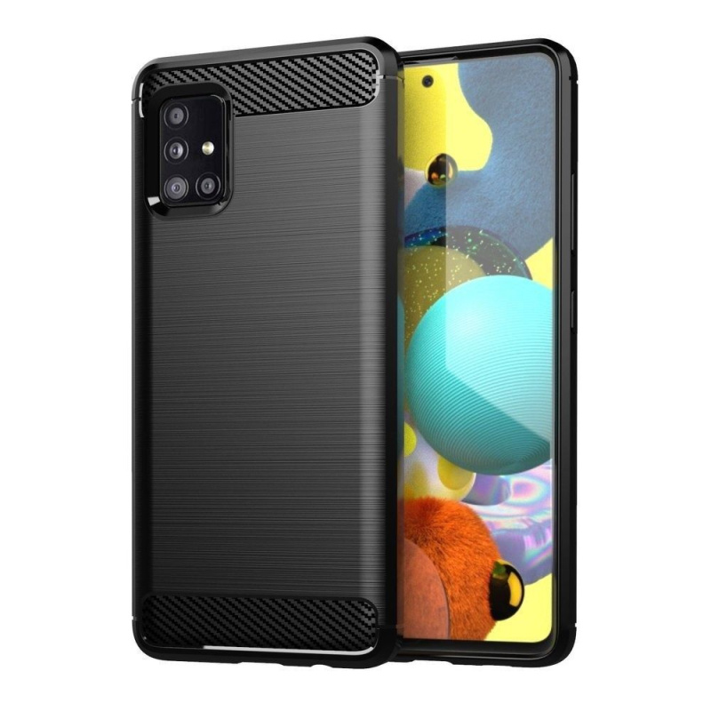 OEM Pouzdro Forcell Carbon SAMSUNG Galaxy A71 černé