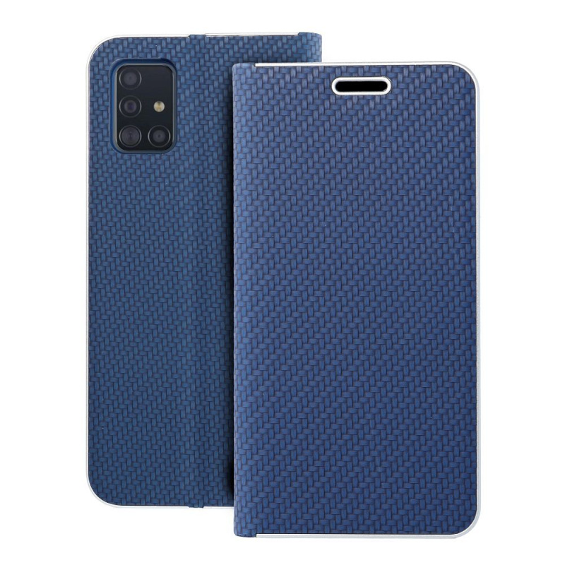 OEM Pouzdro Luna Carbon Samsung Galaxy A51 modré