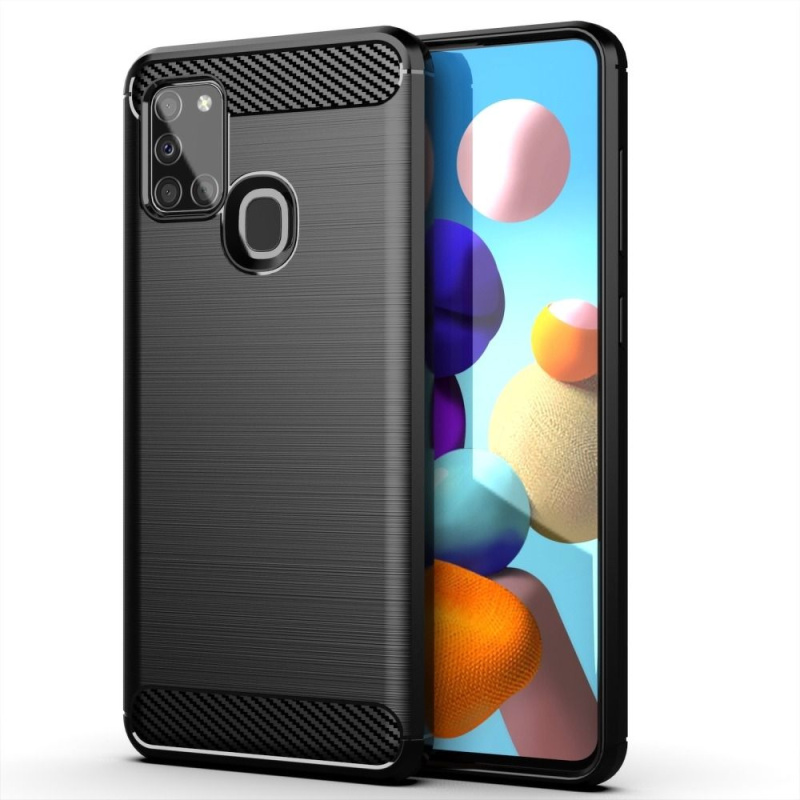 OEM Pouzdro Forcell Carbon SAMSUNG Galaxy A21S černé
