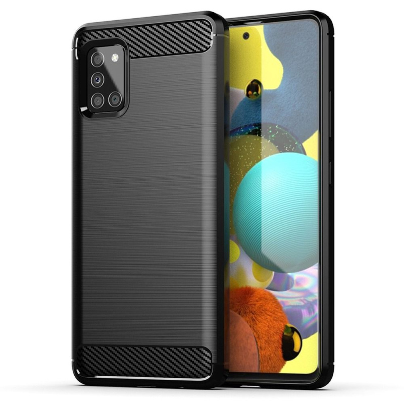 OEM Pouzdro Forcell Carbon SAMSUNG Galaxy A51 5G černé