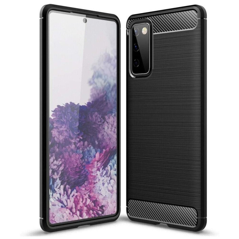 OEM Pouzdro Forcell Carbon SAMSUNG Galaxy S20 FE / S20 FE 5G černé