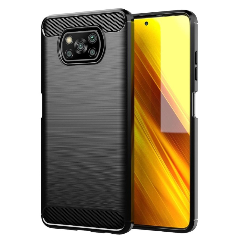 OEM Pouzdro Forcell Carbon XIAOMI POCO X3 černé
