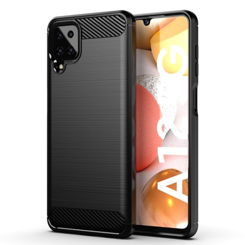 OEM Pouzdro Forcell Carbon SAMSUNG Galaxy A12 černé