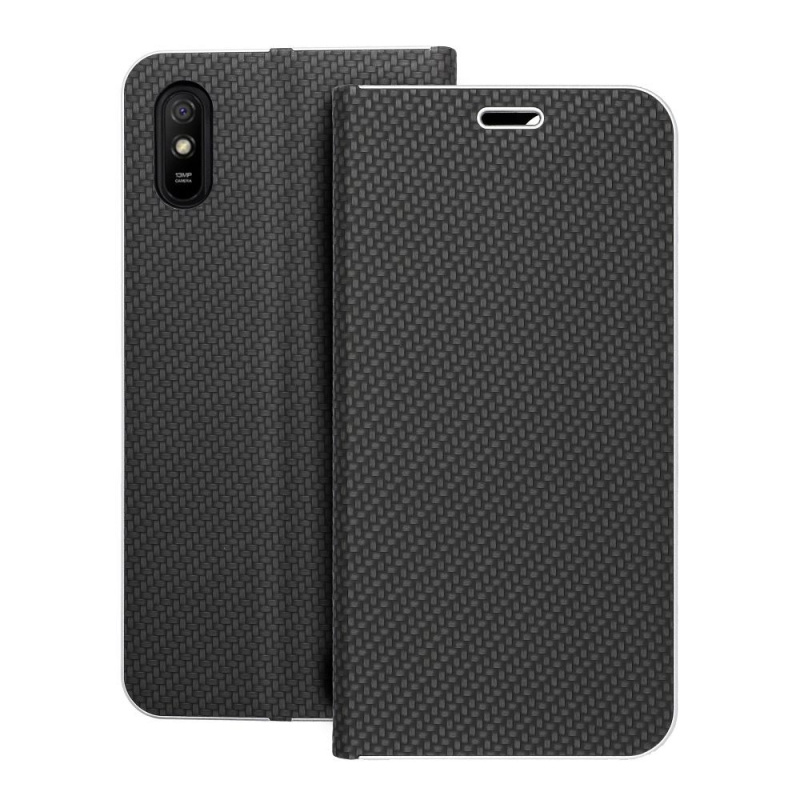 OEM Pouzdro Forcell Luna Book Carbon XIAOMI Redmi 9AT / Redmi 9A černé