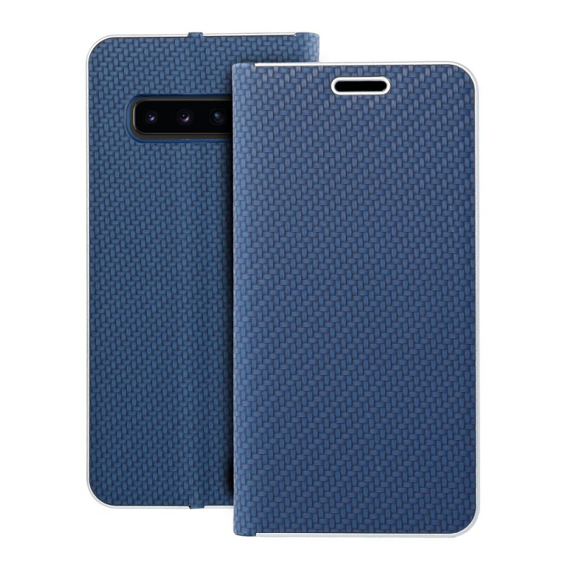 OEM Pouzdro Forcell Luna Carbon SAMSUNG Galaxy S10 modré