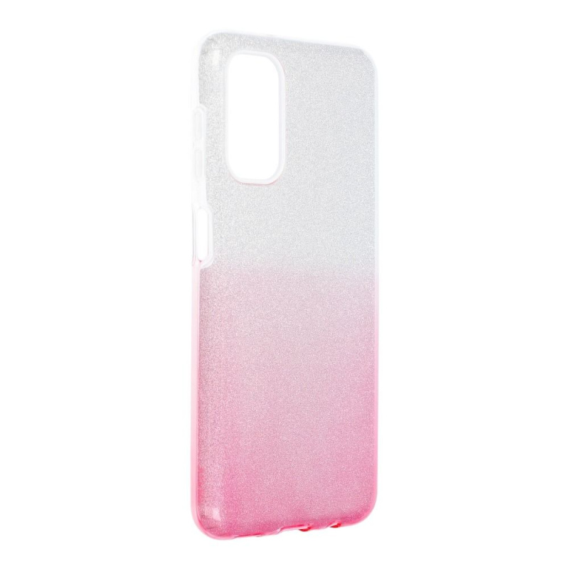 Pouzdro Forcell SHINING SAMSUNG Galaxy A13 transparent/růžové