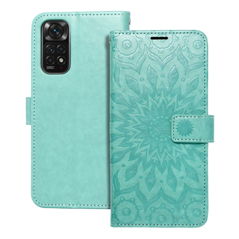 OEM Pouzdro Forcell MEZZO Book XIAOMI Redmi NOTE 11 / 11S mandala zelené