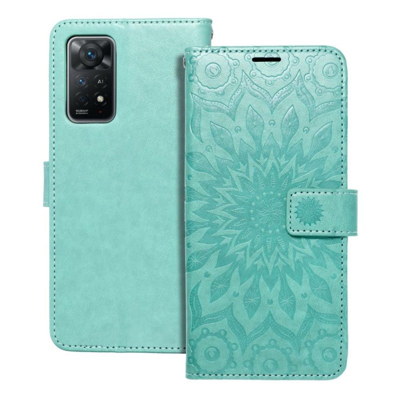 OEM Pouzdro Forcell MEZZO Book XIAOMI Redmi NOTE 11 PRO / 11 PRO 5G mandala zelené