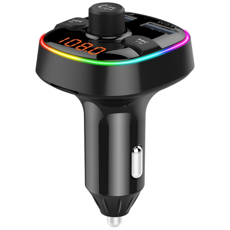 OEM MP3 transmitter FM vysílač s bluetooth 5.0 + čtečka paměťových karet + 2xUSB QC3.0 BC52L