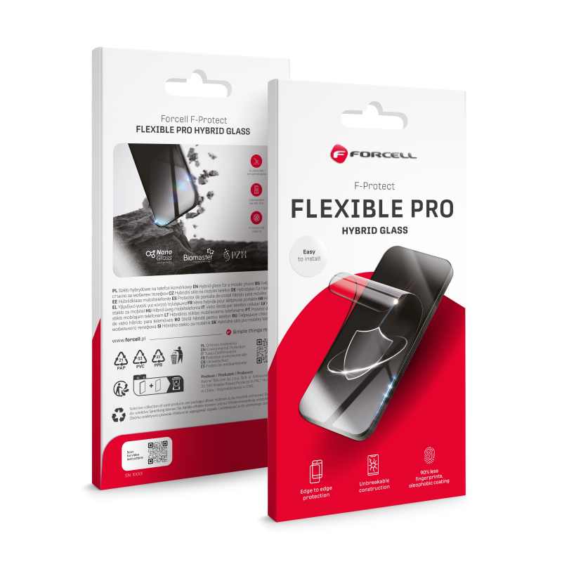 Hybridní sklo Forcell Flexible 5D Full Glue Samsung Galaxy A53 5G černé
