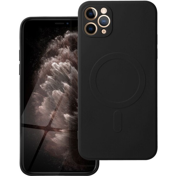Smarty Mag silikonový kryt s MagSafe iPhone 11 Pro Max černý
