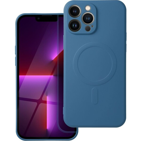 Smarty Mag silikonový kryt s MagSafe iPhone 13 Pro Max modrý