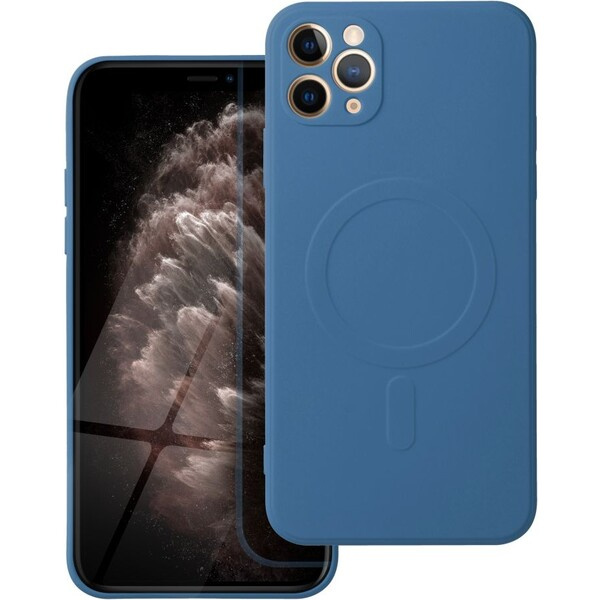 Smarty Mag silikonový kryt s MagSafe iPhone 11 Pro Max modrý