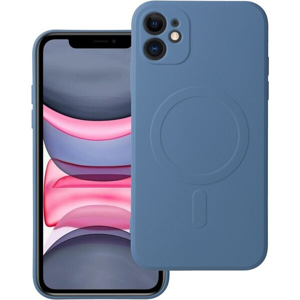 Smarty Mag silikonový kryt s MagSafe iPhone 11 modrý