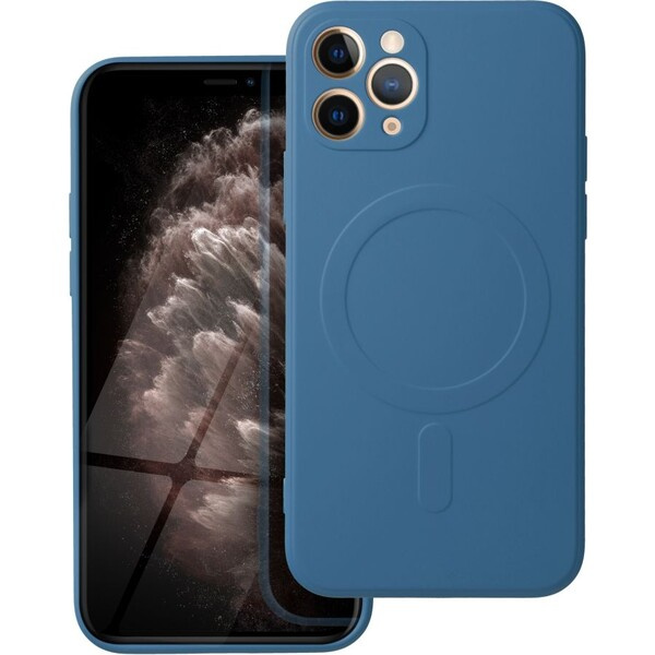 Smarty Mag silikonový kryt s MagSafe iPhone 11 Pro modrý
