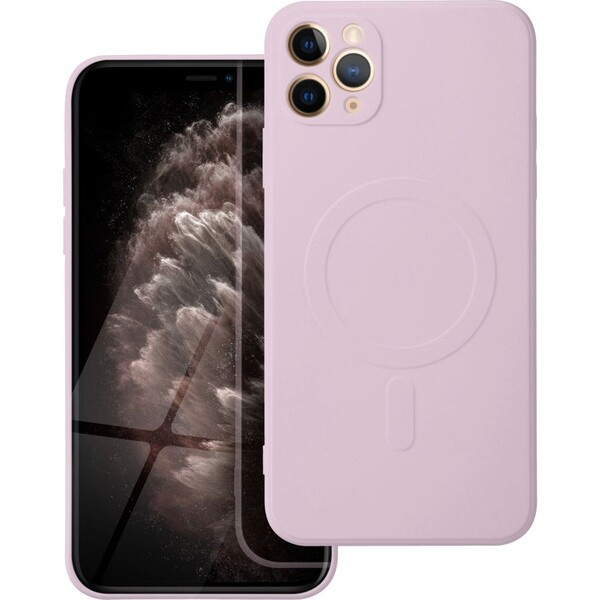Smarty Mag silikonový kryt s MagSafe iPhone 11 Pro Max růžový