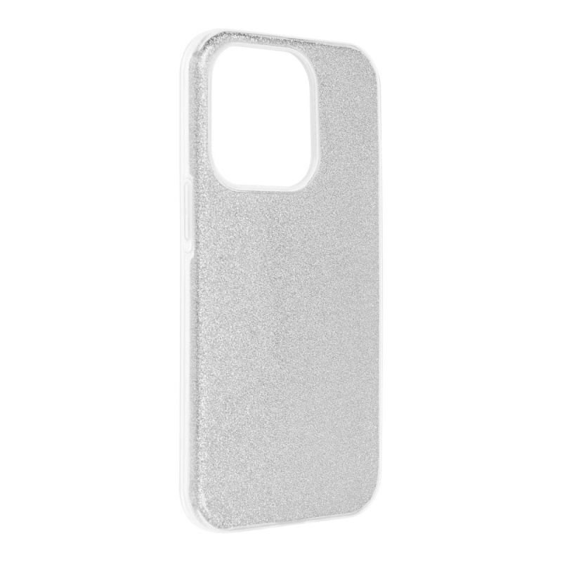 OEM Pouzdro Forcell SHINING APPLE IPHONE 14 PRO ( 6.1" ) stříbrné