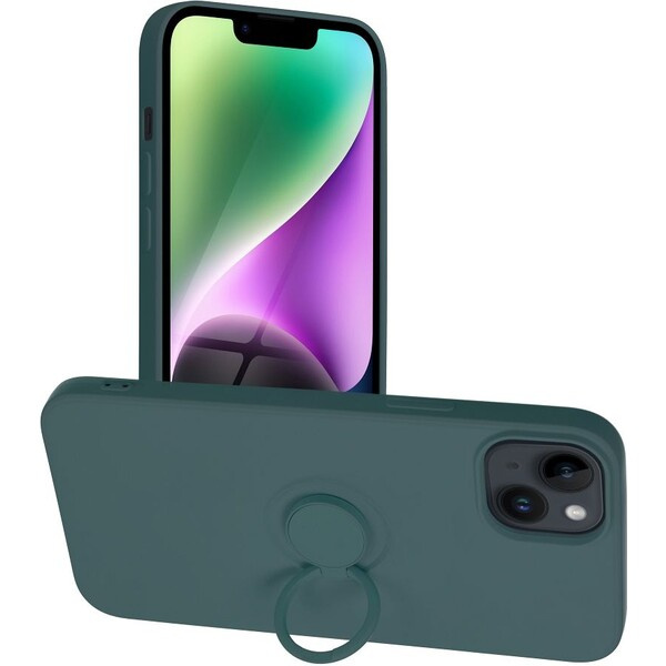 Smarty Ring silikonový kryt iPhone 14 Plus green
