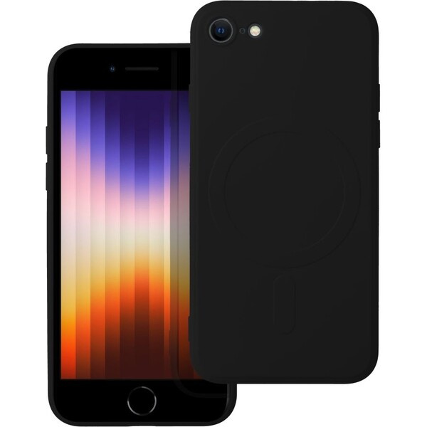 Smarty Mag silikonový kryt s MagSafe iPhone 7 / 8 / SE 2020 / SE 2022 černý