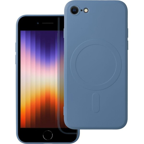 Smarty Mag silikonový kryt s MagSafe iPhone 7 / 8 / SE 2020 / SE 2022 modrý