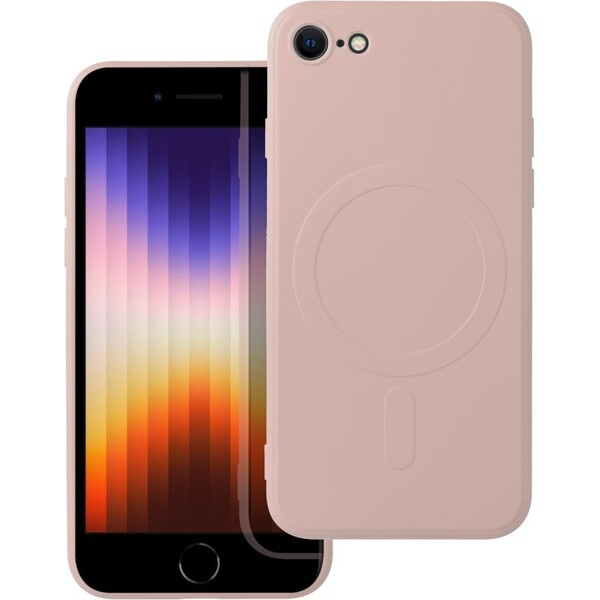 Smarty Mag silikonový kryt s MagSafe iPhone 7 / 8 / SE 2020 / SE 2022 růžový
