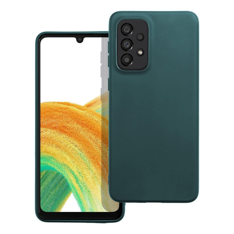 OEM Pouzdro MATT Case SAMSUNG Galaxy A52 5G / A52 LTE ( 4G ) / A52S tmavě zelené