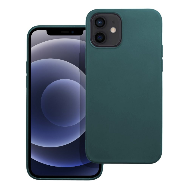 OEM Pouzdro MATT Case APPLE IPHONE 12 / 12 Pro tmavě zelené