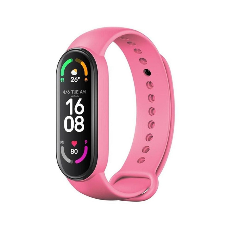 OEM Řemínek / silikonový pásek smart band Xiaomi Mi Band 3 / 4 / 5 / 6 / 7 růžová