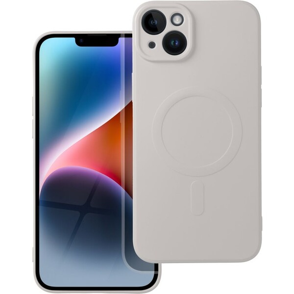 Smarty Mag silikonový kryt s MagSafe iPhone 14 Plus bílý