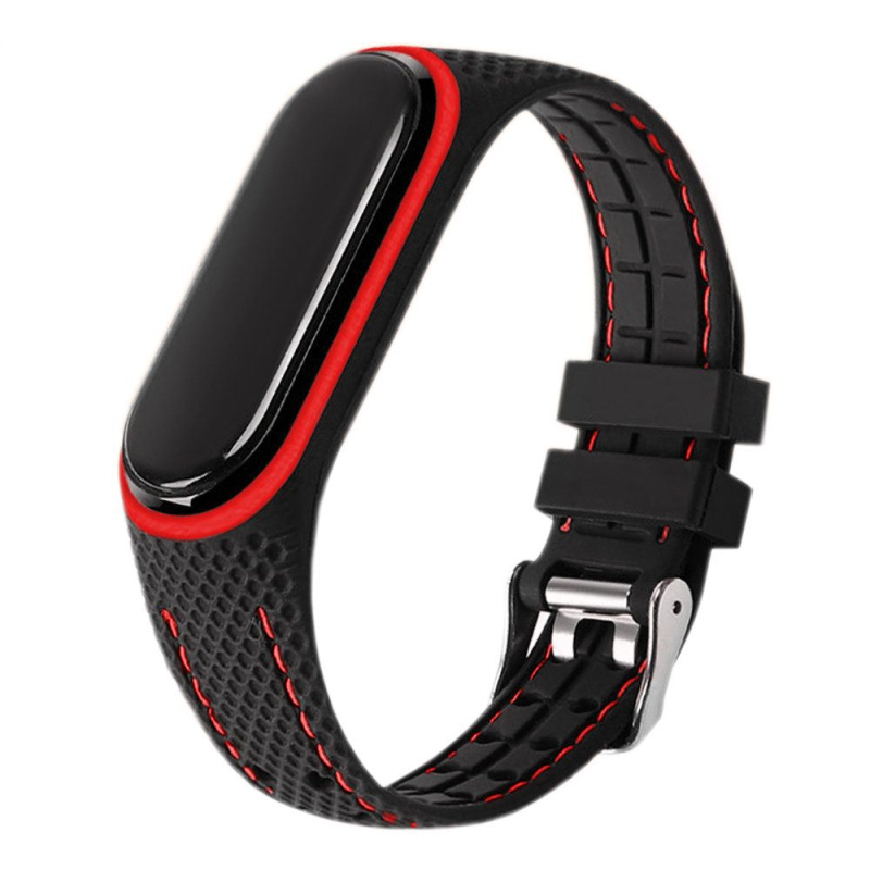 OEM Řemínek / elastomerový pásek LIFESTYLE smart band Xiaomi Mi Band 5 / 6 červený